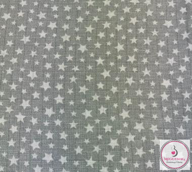 Mintás textil pelenka 70*80 cm szürke csillagos 