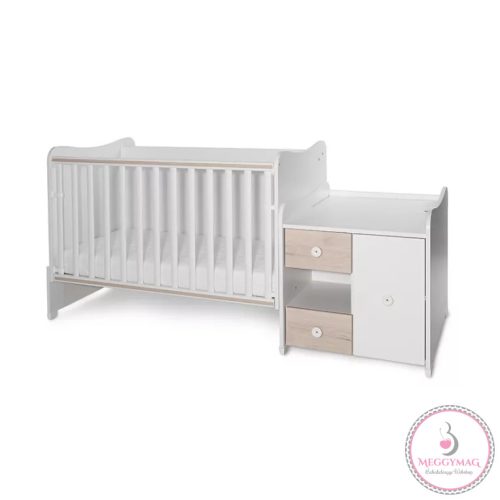 Lorelli MiniMax kombi ágy 72x190 - White Light Oak