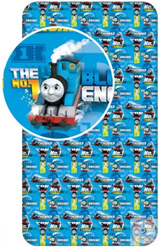 Thomas és barátai Blue Engine gumis Lepedő 90x200 cm