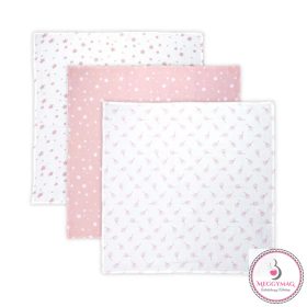   Lorelli Muszlin takaró / textil pelenka 80x80 cm - Rose Trio 
