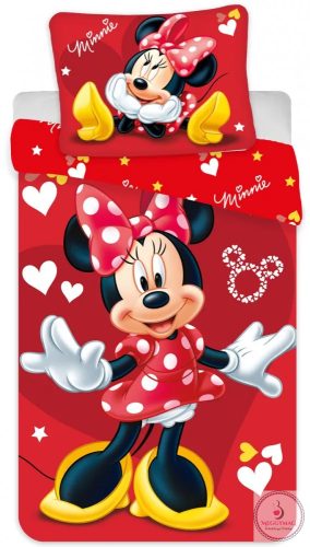 Disney Minnie Flowers gyerek ágyneműhuzat 100×135cm, 40×60 cm