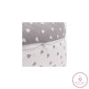 Scamp szoptatós párna univerzális pamut Little Heart White Grey SZPE136