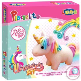 Plastelito Unikornis gyurmaszett formákkal