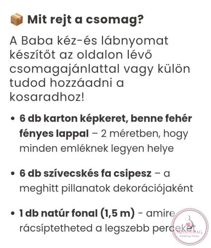 Lindalime LittleMoments kártyák - DIY Emlékkeret Szett (6 db) (nagy nyomat készítőhöz) 