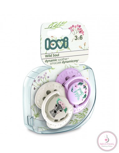 Lovi Dinamikus nyugtató cumi wild soul 2db 3-6 hó lány 