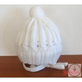   MM prémium kötött téli sapka 34-36 cm (újszülött méret) 