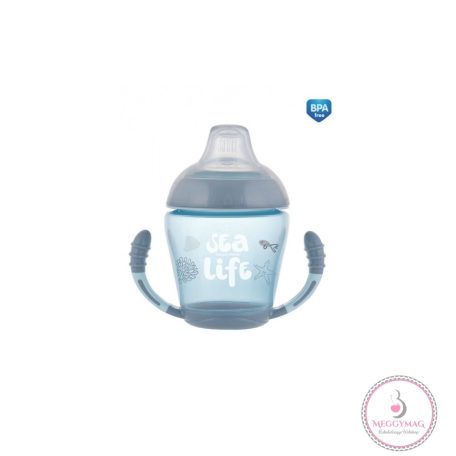 Sea Life Nem kifolyó itatópohár puha ivócsőrrel 230 ml (9 h+) szürke