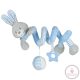 Baby Mix Plüss spirál, szürke-nyuszi kék UTOLSÓ DARAB! 