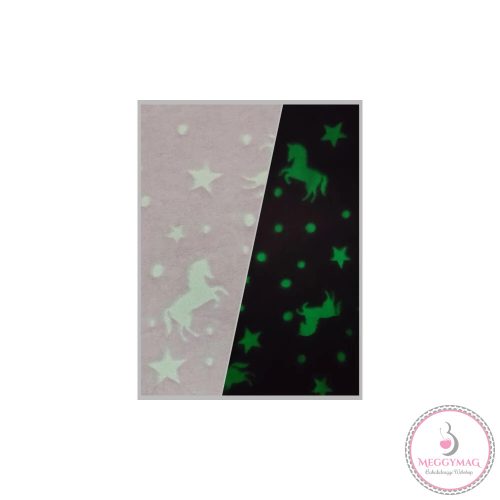 Baba mellény - Rózsaszín unikornis - 74 VILÁGÍTÓS wellsoft 