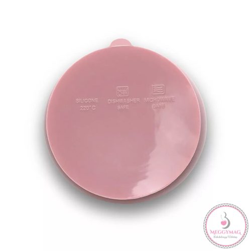 Lorelli szilikon tál tapadókoronggal - Deep Pink