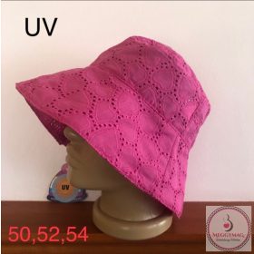 Minimanó nyári kalap (50) madeirás pink