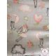 Vaganza mintás textil pelenka 75*75 cm Maci nyuszi 