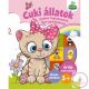Cuki állatok - Játékos foglalkoztató kicsi gyerekeknek - Óriás matricákkal plusz társasjátékkal 3+