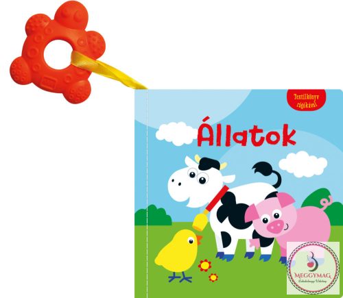 Textilkönyv rágókával - Állatok