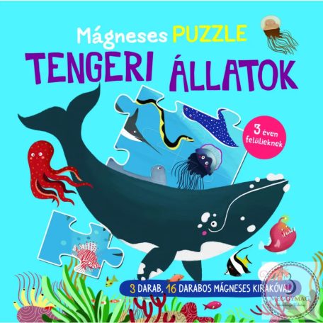 Mágneses puzzle - Tengeri állatok 