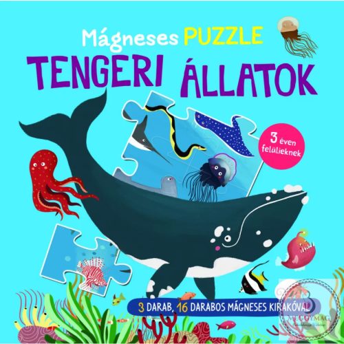 Mágneses puzzle - Tengeri állatok 