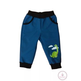   Fiú softshell belül bolyhos vízálló esőnadrág 116-os Dínó