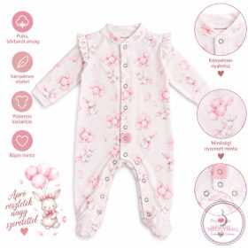 MM ONESIE Prémium pamut rugdalózó Nyuszi 56