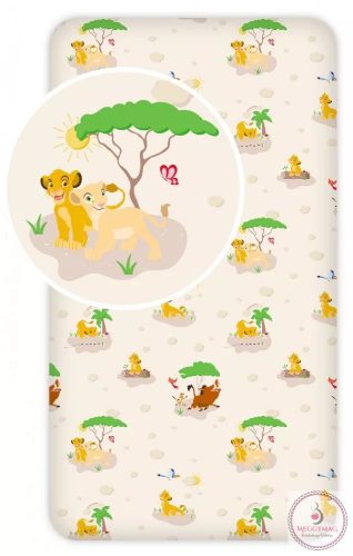 Disney Az Oroszlánkirály Trees gumis lepedő 90x200 cm