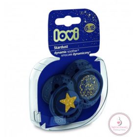 Lovi dinamikus nyugtató cumi Stardust Blue 6-18 hó  2db
