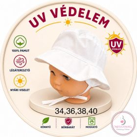 Minimanó nyári kalap (34, 36, 38, 40)  Fehér 