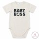 "Baby boss" feliratos rövid ujjú baba body, 98-as