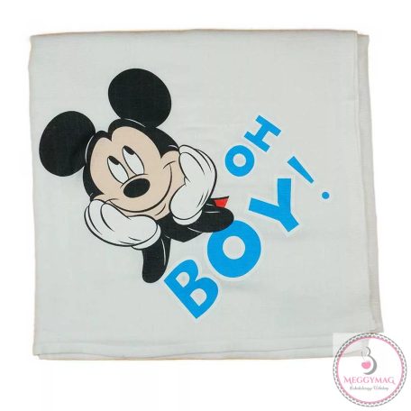 Disney Mickey textil-tetra kifogó, törölköző 140x140cm