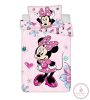 Disney Minnie Flowers gyerek ágyneműhuzat 100×135cm, 40×60 cm