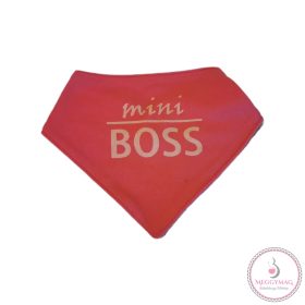 Feliratos nyálkendő, mini Boss