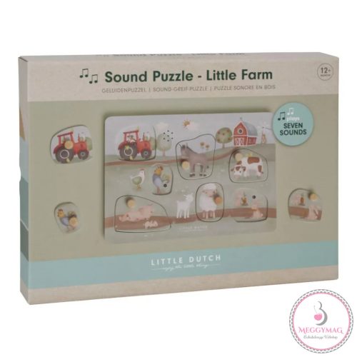 Little Dutch hangos puzzle / fogantyús puzzle - Little Farm
