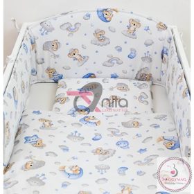 3 részes babaágynemű íves fejvédővel K 779.