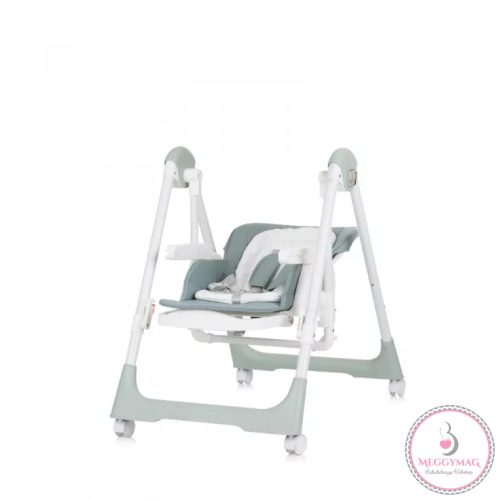 Chipolino Milk Shake 2in1 multifunkciós etetőszék és babahinta - Pastel Green 