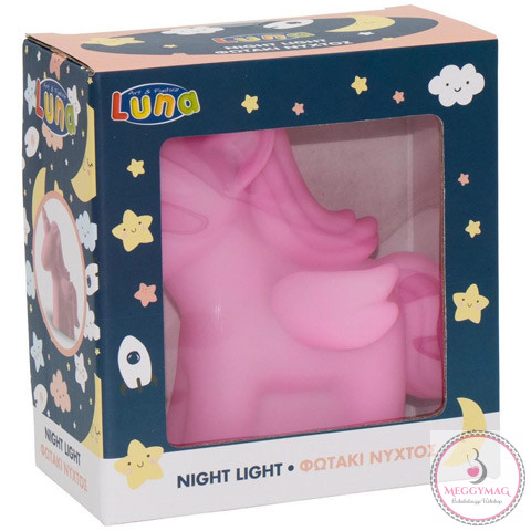 Unikornis éjszakai lámpa, éjjeli fény 13,5*7,5*13,8 cm