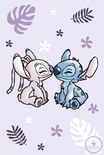 Disney Lilo és Stitch, A csillagkutya Purple polár takaró 100x150cm