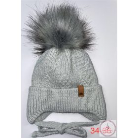   MM prémium kötött téli sapka 34-36 cm (újszülött méret) 
