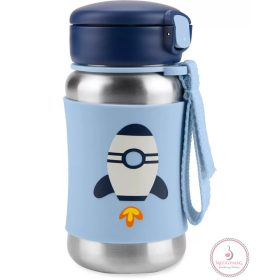   SKIP HOP Spark Style Rozsdamentes szívószálas vízüveg Rakéta 12hó+