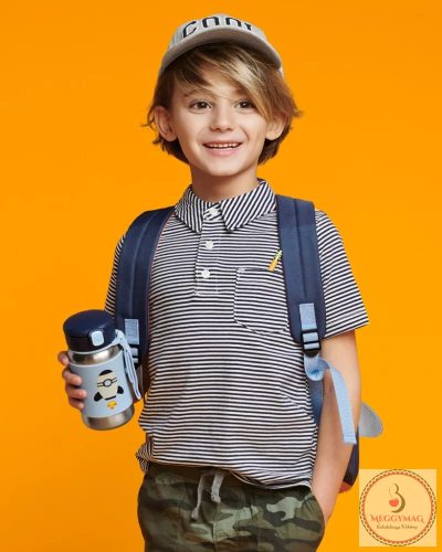 SKIP HOP Spark Style Rozsdamentes szívószálas vízüveg Rakéta 12hó+