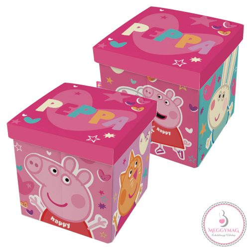Peppa Malac játéktároló 30×30×30 cm