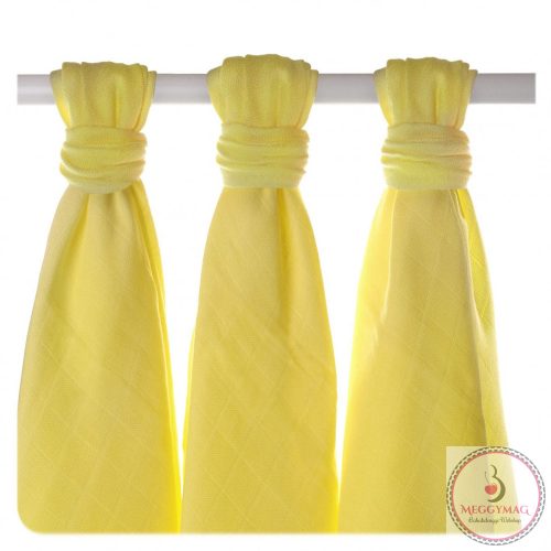 Xkko pelenka bambusz 70x70cm 3db citrom 
