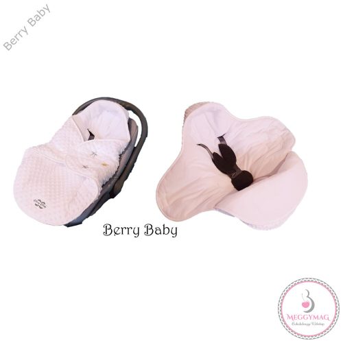 BUNDAZSÁK BABAHORDOZÓBA – FEHÉR MINKY – LOVELY STARS