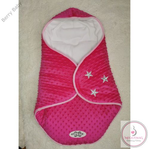 BUNDAZSÁK BABAHORDOZÓBA – PINK MINKY – LOVELY STARS