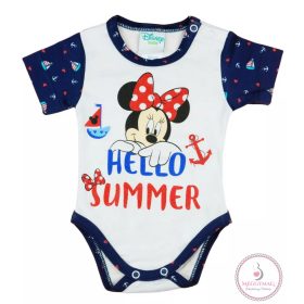 Disney Minnie tengerész stílusú rövid ujjú body, 56-os