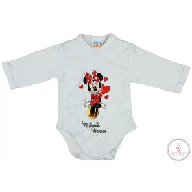 Disney Minnie szívecskés hosszú ujjú baba body, 44-es