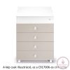 CAM fürdetõszekrény Asia bianca-grigio C918006-C265