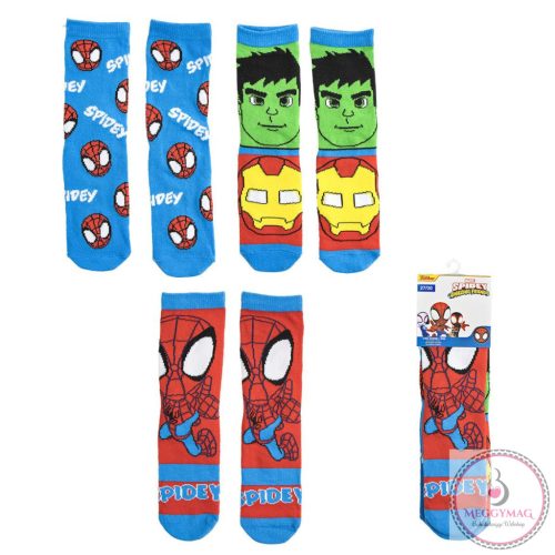 Pókember Spidey gyerek zokni 23-30