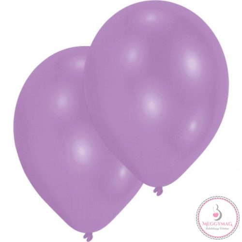 Lila New Purple léggömb, lufi 10 db-os 11 inch (27,5 cm)