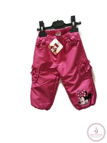 Disney Minnie vízlepergetős bélelt nadrág 80-as