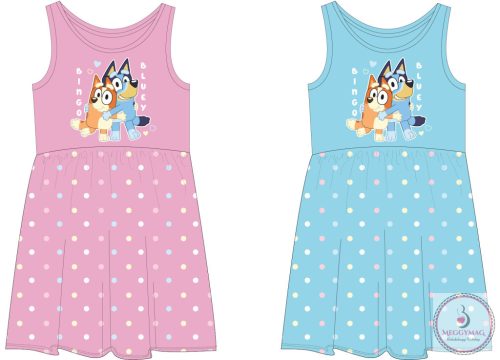 Bluey Bingo gyerek nyári ruha 2 - 6 év / 92 - 116 cm