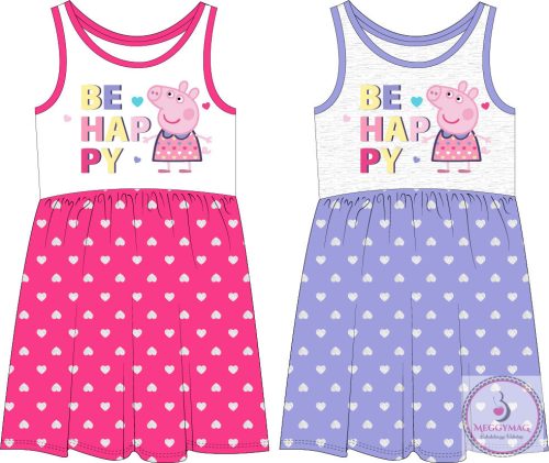 Peppa malac Be Happy gyerek nyári ruha 2 - 6 év / 92 - 116 cm