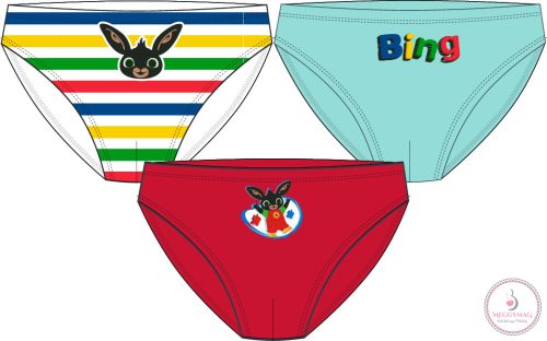 Bing gyerek fehérnemű, alsó 3 darab/csomag 2 - 5 év / 92 - 110 cm